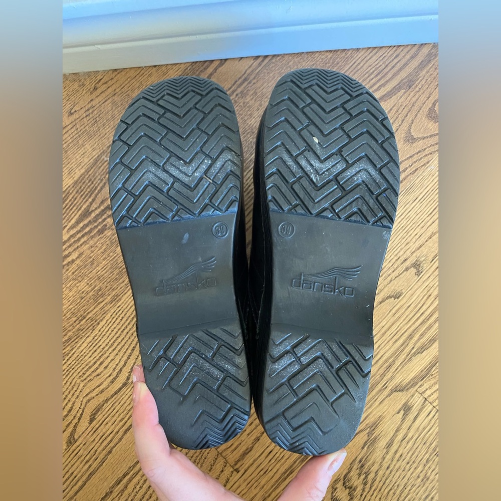 Dansko Black Clogs Size 39 Nurse Slip On Shoes - Picture 5 of 5